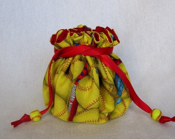 Sports Jewelry Bag - Medium Size - Tote - SOFTBALL