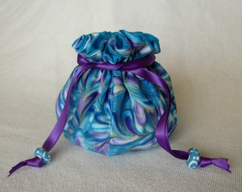 Jewelry Tote - Medium Size - Fabric Bag - WICKY WACKY