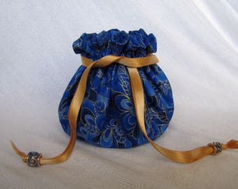 Jewelry Bag - Medium Size - Traveling Jewelry Pouch - Drawstring Tote - SPELL BOUND