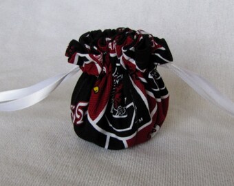 College Team Jewelry Bag - Mini Size - Jewelry Pouch - SOUTH CAROLINA GAMECOCKS