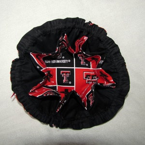 College Team Jewelry Bag Medium Size Travel Jewelry Pouch Fabric Jewelry Tote TEXAS TECH image 4