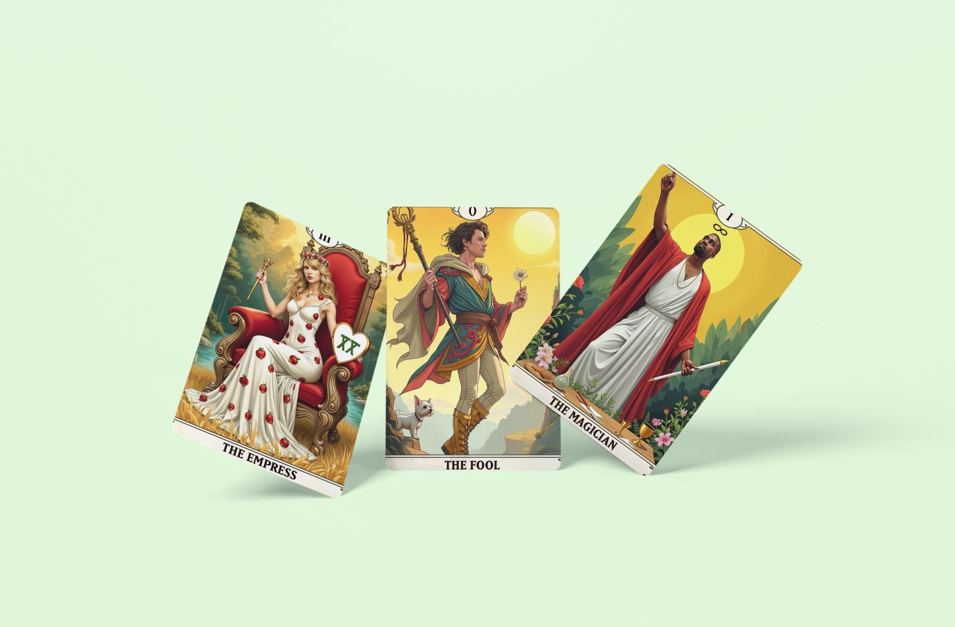 Celebrity Tarot Card Set - Major Arcana 2024 (Tarot Card Size)