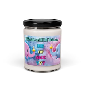 Gender Reveal Scented Soy Candle, 9oz