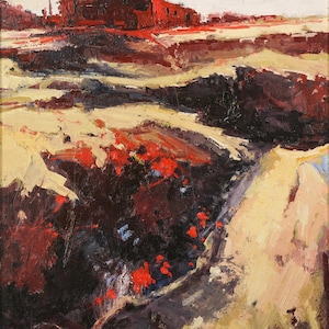 Ernest Julien Malla - Paysage d'influence post-impressionniste fauve
