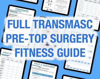FTM Pre-Top Surgery Fitness Guide: 12-Week Home & Gym Workout (Digital Download)