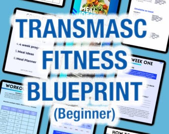 Transmasc Beginner Home Workout & Meal Plan - 4 Weeks (PDF Download)