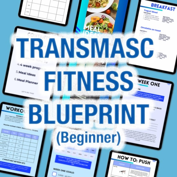 Transmasc Beginner Home Workout & Meal Plan - 4 Weeks (PDF Download)