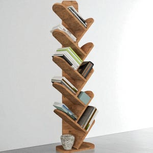 Handmade 10-Shelf Decorative Bookcase – Multi-Purpose Home & Office Storage – 147x40x36 cm