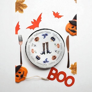 Handmade Halloween Serving Plate – 26 cm (10.2&quot;) Ceramic Decorative Plate