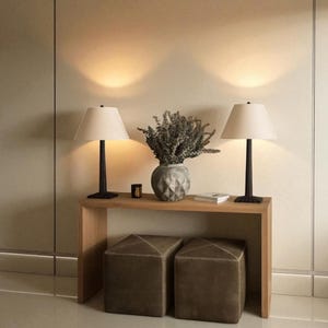 Handmade Modern Console Table – Minimal Wood Entryway Table (110x40x90 cm)