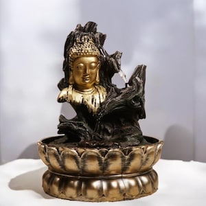 Zen Buddha-Themed Water Fountain | Tranquil Home Decor | Meditation Piece