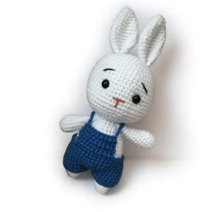 Handmade Amigurumi Bunny – Crochet Plush Toy, Soft & Cute Gift for Kids