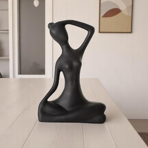Handmade Yoga Pose Figurine – Zen Meditation Decor 32 x 23cm