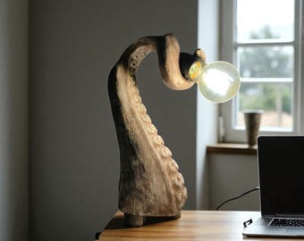 Handmade Decorative Table Lamp – Unique Bedside Light with Artistic Design