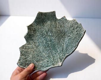 Cuenco turquesa hecho a mano – Plato artesanal de cerámica de 18 cm (7")