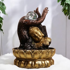 Zen Om & Buddha Themed Water Fountain | Serenity Home Decor