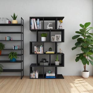 Handmade Decorative Wooden Bookshelf – Modern Storage & Display Rack