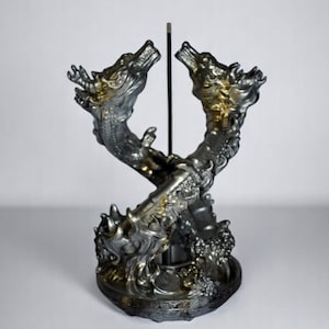 Handmade Dragon Incense Holder – Mystical & Elegant Fantasy Decor