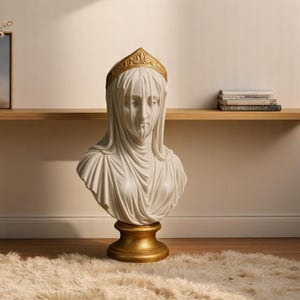 Handmade Durable Greek Goddess Statue – Elegant Mythological Decor 26x32 cm
