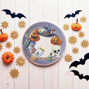 Handmade Halloween Ceramic Serving Plate 26 cm (10.2 in) – Spooky Tableware