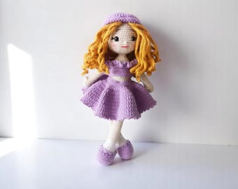 Handmade Amigurumi Doll – Soft Crochet Toy Gift for Kids & Nursery Decor 30cm