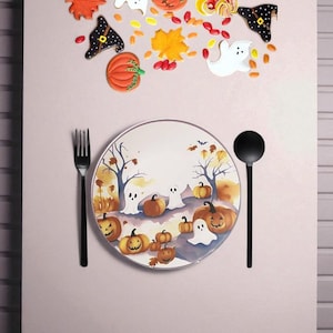 Handmade Halloween Ceramic Serving Plate 26 cm (10.2 in) – Spooky Party Tableware