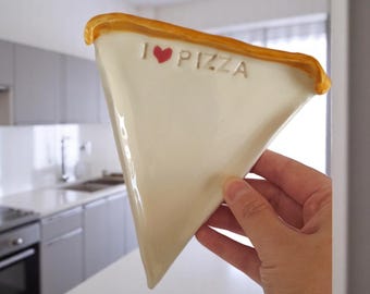 Handmade Ceramic Pizza Plate – Rustic One-of-a-Kind Stoneware Dish