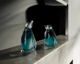 Set di decorazioni a forma di pinguino, 2 pezzi, fatte a mano: adorabili ornamenti decorativi per la casa