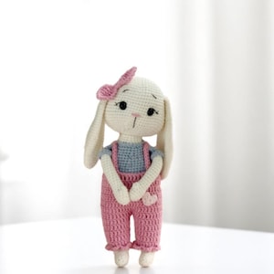 Handmade Amigurumi Bunny – Soft Crochet Toy, Playtime Friend for Kids & Nursery Decor