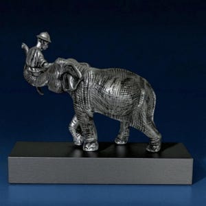 Handmade Elephant Figurine – Ceramic Home Decor – 13.5 x 30 x 12.5 cm
