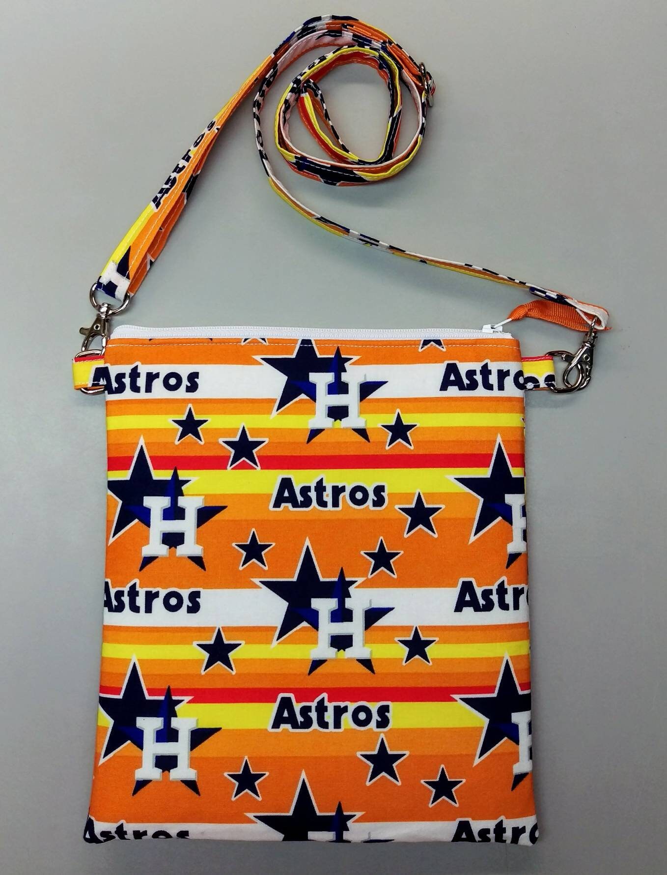HOUSTON ASTROS purse/ messenger bag with adjustable strap Etsy