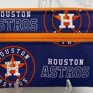 Houston Astros crystal embellished cross body purse handmade in the H
