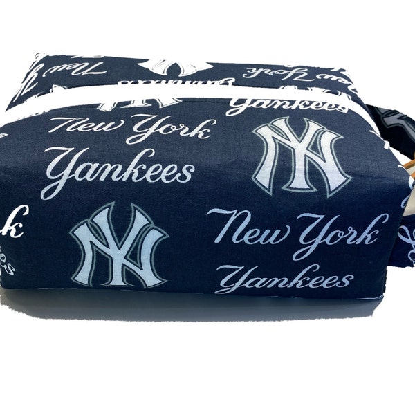 New York Yankees handmade toiletry kit, shave kit, makeup bag
