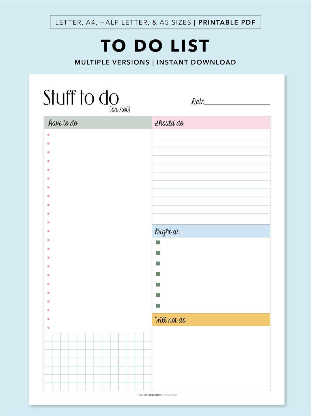 Fun Task List Examples Funny to Do List, Printable Stationery, Priorities Tracker (digital ...