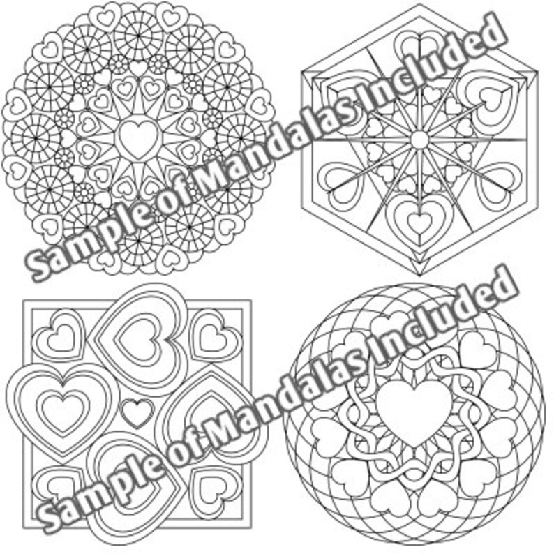 Heart2Heart Adult Coloring Book 48 Mandalas to Color & Enjoy Magical Design Coloring Books image 3
