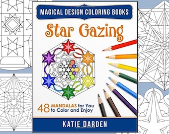 Star Gazing - Adult Coloring Book - 48 Mandalas to Color & Enjoy - Magical Design Coloring Books