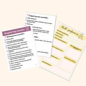 Die Basics: Checkliste für die Krankenhaustasche und die Vorlage für Geburtswünsche