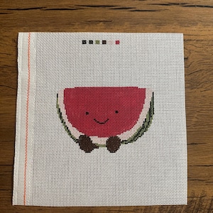 Watermelon needlepoint canvas