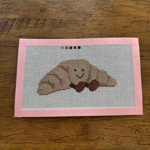 Croissant needlepoint canvas