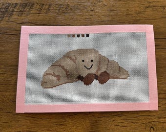 Croissant needlepoint canvas