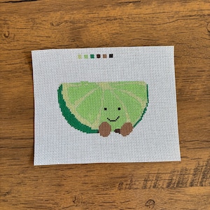 Lime needlepoint Canvas