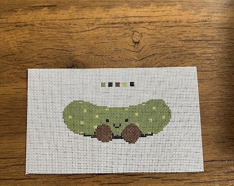 pickle needlepoint canvas