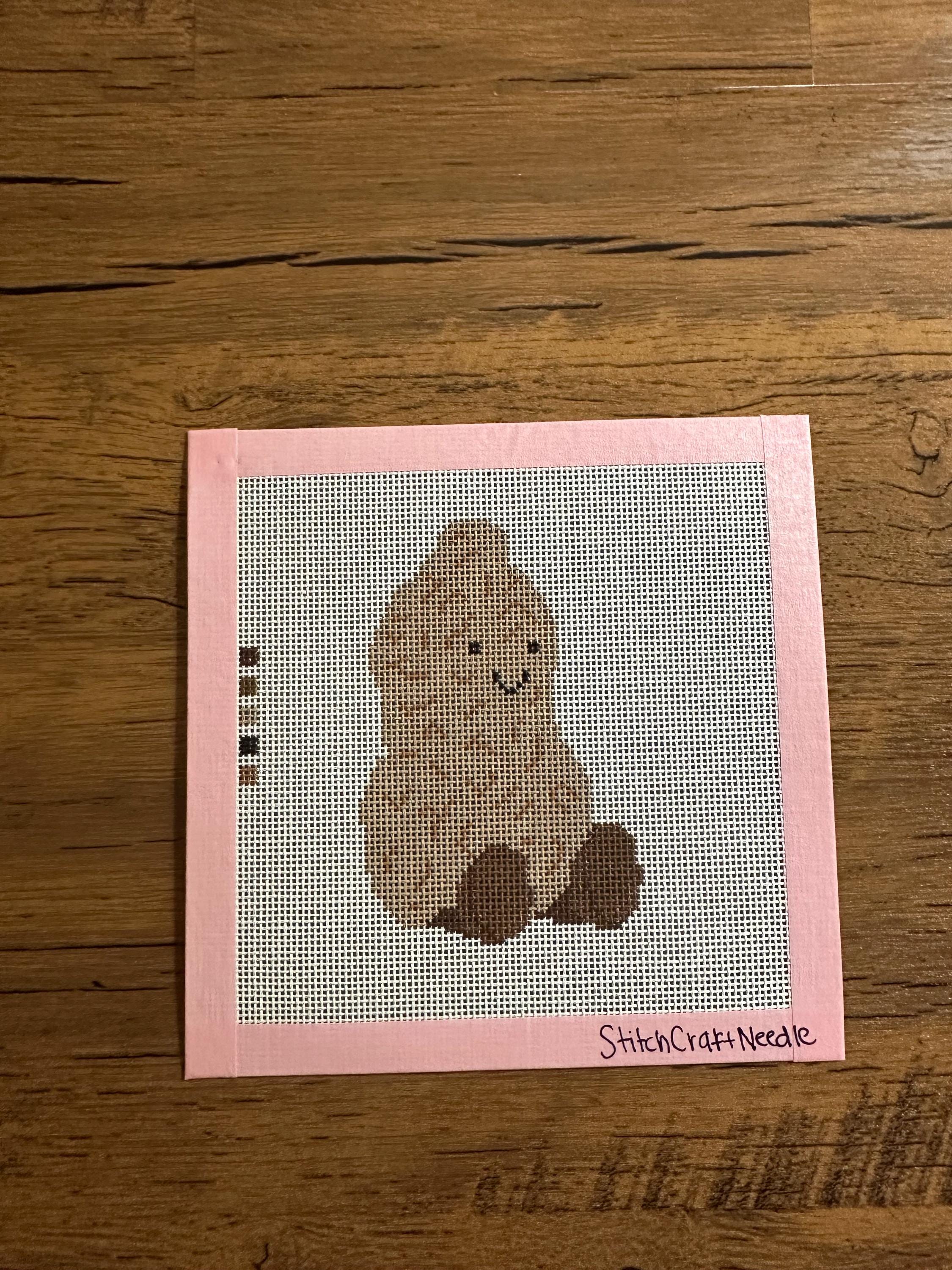 Peanut needlepoint canvas