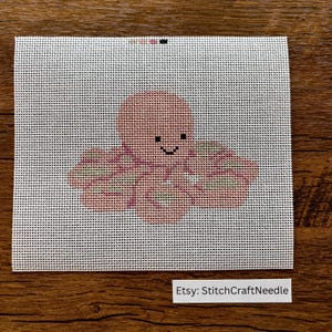 Octopus needlepoint canvas