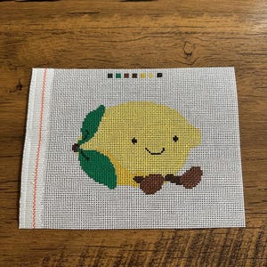 Lemon needlepoint canvas