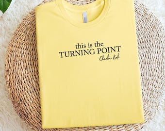The Turning Point T-shirt, Patriotic Tee, Political Awareness Shirt, Turning Point Top, Charlie Kirk Tshirt, American Christian Apparel