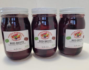 No sugar Pickled Red beets -  sweetened with stevia