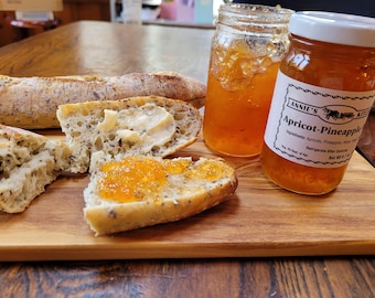 Apricot Pineapple Jam- 9 oz jars; Delicious combination of fruits!  Simple ingredients