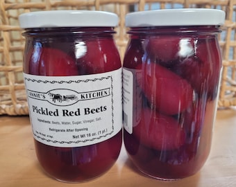 Pickled Red beets -  pints; small batch canning, so yummy! Simple ingredients