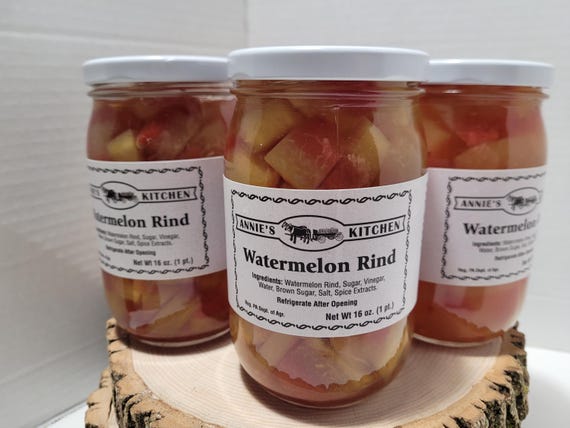 Watermelon Rind Pickles- OLD time recipe!  small batch canning, so yummy! Simple ingredients
